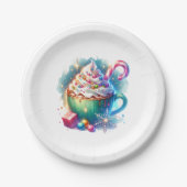 Hübscher Weihnachtskalender für Wasserfarben Pappteller (Vorderseite)