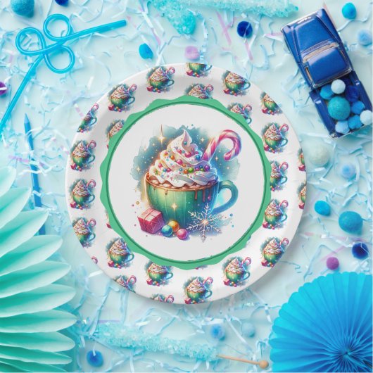 Hübscher Weihnachtskalender für Wasserfarben Pappteller (Party)