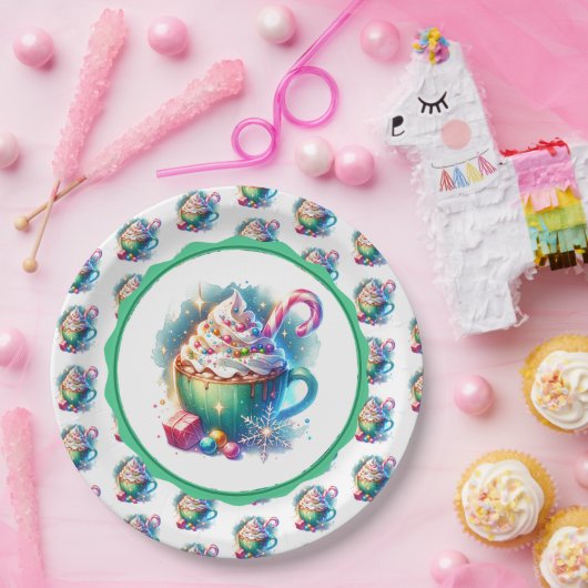 Hübscher Weihnachtskalender für Wasserfarben Pappteller (Party)