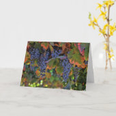 Hübscher Wein-Themed alles- Gute zum Karte (Gelbe Blume)