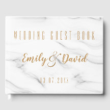 Hübscher weißbrauner Marmor Elegante Hochzeitssach