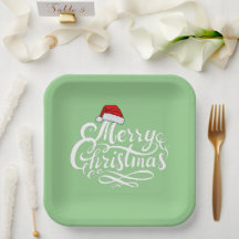 Hübscher, weißer Schriftsatz, grün, Weihnachten