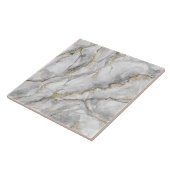 Hübscher weißer Silbermarmor Fliese (Seite)