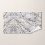 Hübscher weißer Silbermarmor Handtuch (Handtuch)