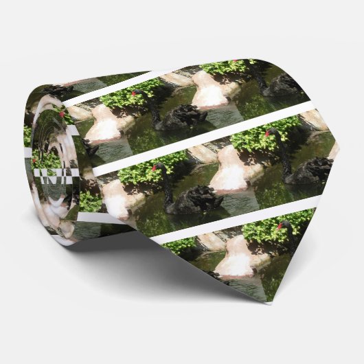 Hübscher Weißschwan Krawatte (Gerollt)