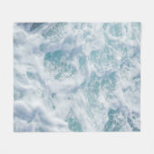 Hübscher Wellenschaum Fleecedecke (Vorderseite (Horizontal))