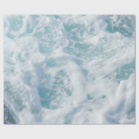 Hübscher Wellenschaum Geschenkpapier (Flach)