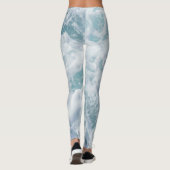 Hübscher Wellenschaum Leggings (Rückseite)