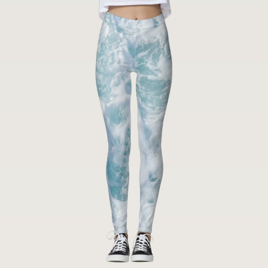 Hübscher Wellenschaum Leggings (Vorderseite)