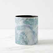 Hübscher Wellenschaum Zweifarbige Tasse (Mittel)