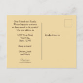 Hübscher Western, der neue Anschrift Rustikales La Ankündigungspostkarte (Rückseite)