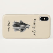 Hübscher Western Lady Personalisiert Case-Mate iPhone Hülle (Rückseite (Horizontal))