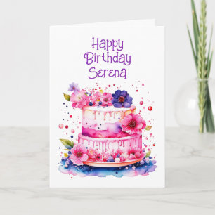 Hübscher Whimsical Personalisiert Girl's Birthday Karte
