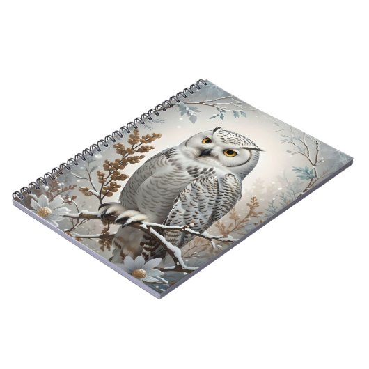 Hübscher Winterschnee Notizblock (Linke Seite)