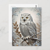 Hübscher Winterschnee Postkarte (Vorne/Hinten)