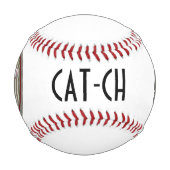 Hübscher Witz "Katz-ch-Katze" Baseball (Vorderseite)