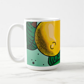 Hübscher Zitronen Kaffeebecher Kaffeetasse
