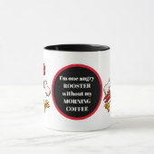 Hübscher, zorniger Kaffeemaschine Tasse (Zentrum)