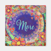 Hübschere Blumenfarben Moderne Inspiritivität Magnet (Vorne)