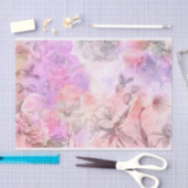 Hübsches Abstraktes Blumendesign Seidenpapier (Handwerk)