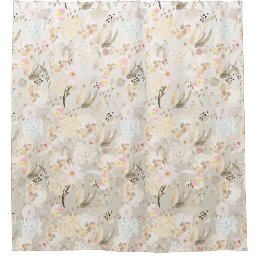 Hübsches abstraktes Cremetön Duschvorhang (Vorderseite)