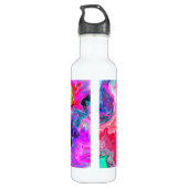 Hübsches Abstraktes Fluid Art Edelstahlflasche (Rückseite)