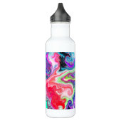 Hübsches Abstraktes Fluid Art Edelstahlflasche (Links)