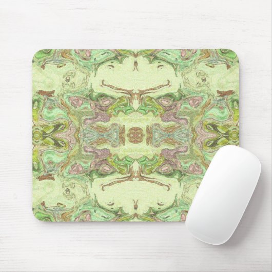 Hübsches abstraktes in Gelbem, in Limonem und Rosa Mousepad (Mit Mouse)