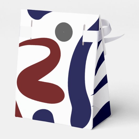 Hübsches abstraktes Muster Geschenkschachtel (Rückseite)