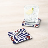 Hübsches abstraktes Muster Getränkeuntersetzer (Rechte Seite)