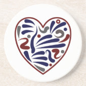 Hübsches abstraktes Muster Getränkeuntersetzer (Vorne)