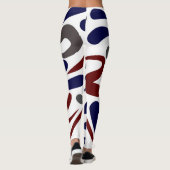 Hübsches abstraktes Muster Leggings (Rückseite)