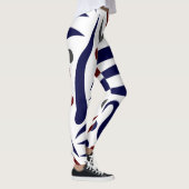 Hübsches abstraktes Muster Leggings (Rechts)
