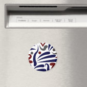 Hübsches abstraktes Muster Magnet (In Situ (Geschirrspüler))