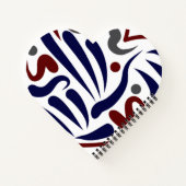 Hübsches abstraktes Muster Notizblock (Rückseite)