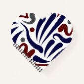 Hübsches abstraktes Muster Notizblock (Vorderseite)