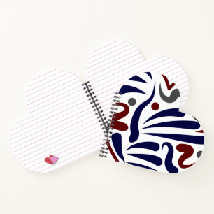 Hübsches abstraktes Muster Notizblock