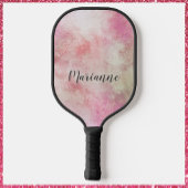 Hübsches Abstraktes rosa Muster Pickleball Schläger