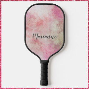 Hübsches Abstraktes rosa Muster Pickleball Schläger