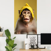 Hübsches Affenportrait Poster (Heimbüro)