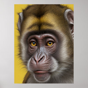 Hübsches Affenportrait Poster