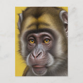 Hübsches Affenportrait Postkarte (Vorderseite)