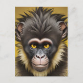 Hübsches Affenportrait Postkarte (Vorderseite)