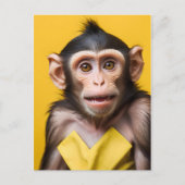 Hübsches Affenportrait Postkarte (Vorderseite)