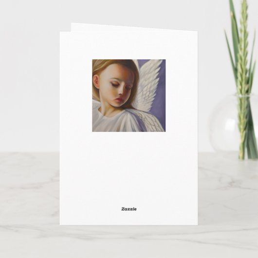 Hübsches Angel-Kind Karte (Rückseite)