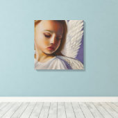 Hübsches Angel-Kind Leinwanddruck (Insitu (Holzboden))