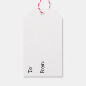 Hübsches Anime Girl am Winterweihnachtsfest Geschenkanhänger (Rückseite)