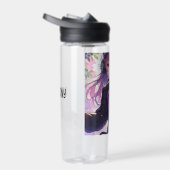 Hübsches Anime-Girl auf Kopfhörern mit Katzenohren Trinkflasche (Rechts)