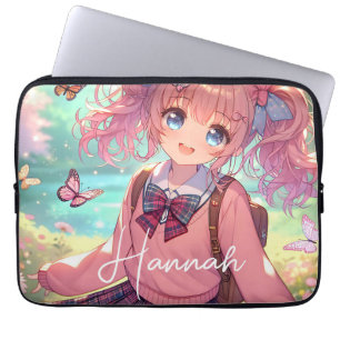 Hübsches Anime-Girl Laptopschutzhülle
