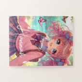 Hübsches Anime-Girl Puzzle (Horizontal)